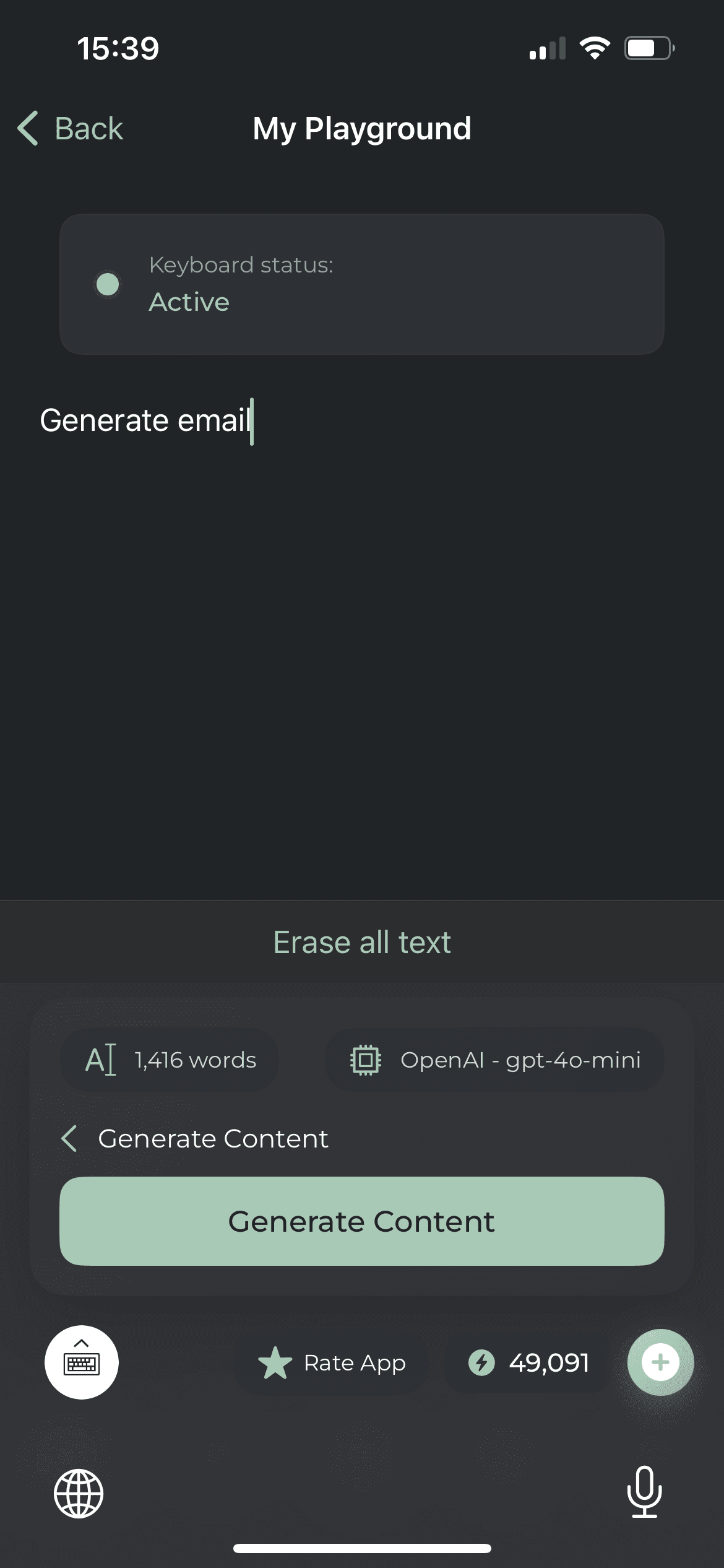 KeyboardAI Screenshot