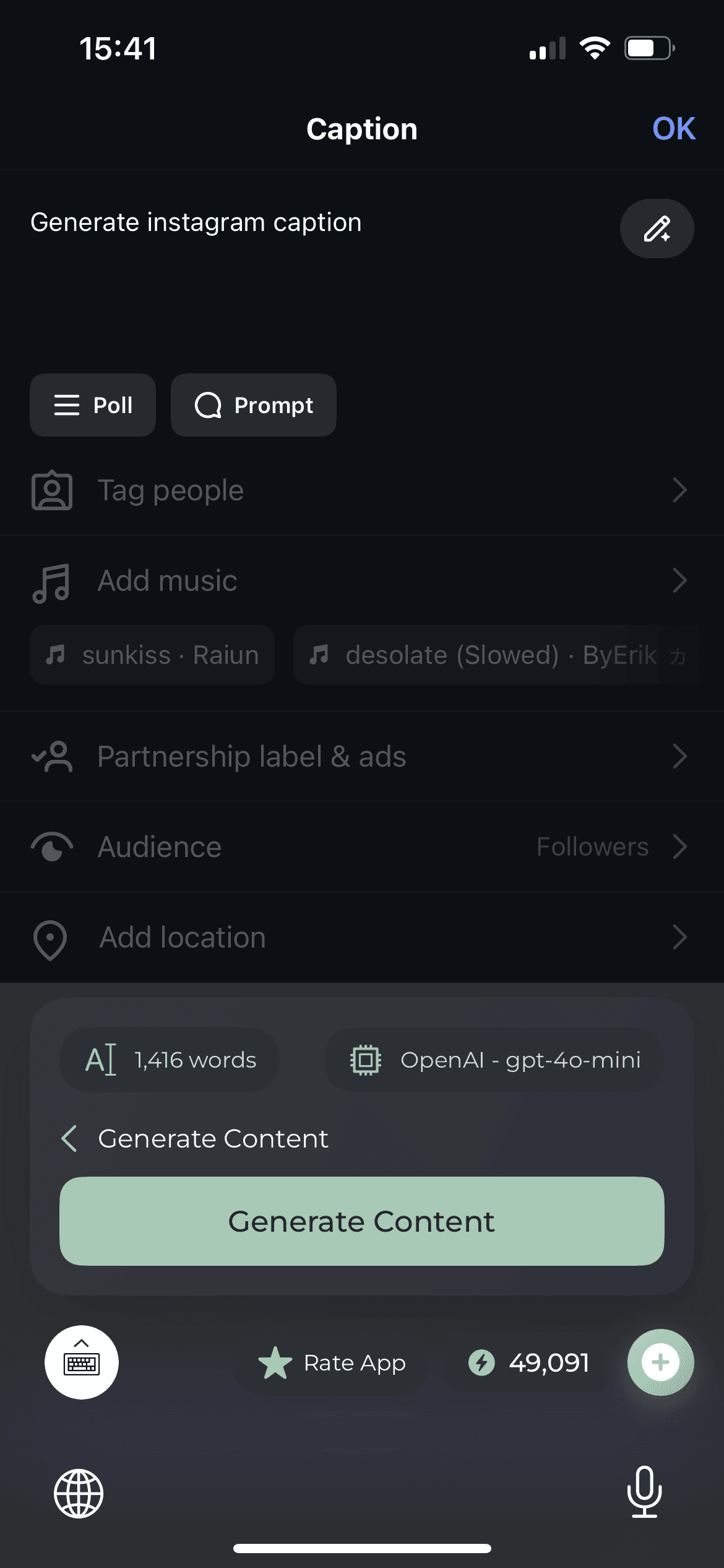 KeyboardAI Screenshot
